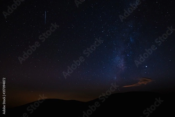 Obraz Stars Milky Way from equator dark starry night