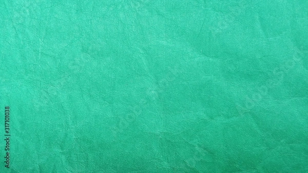 Obraz  crumpled green paper horizontal orientation