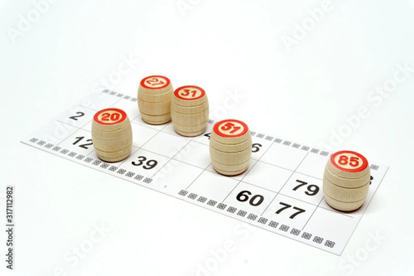 Obraz Lotto game on white background