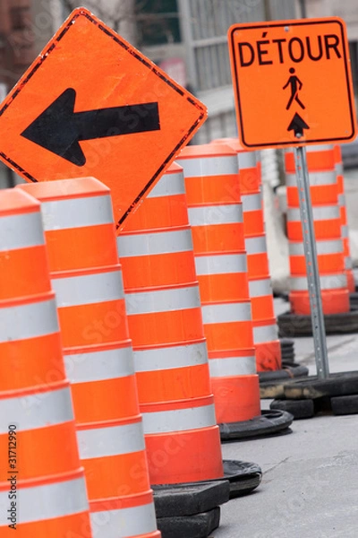 Obraz Construction detour