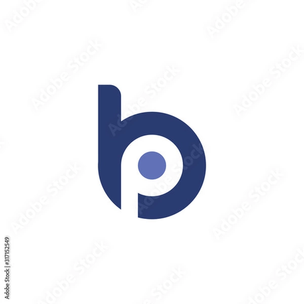 Obraz Letter BP logo design vector