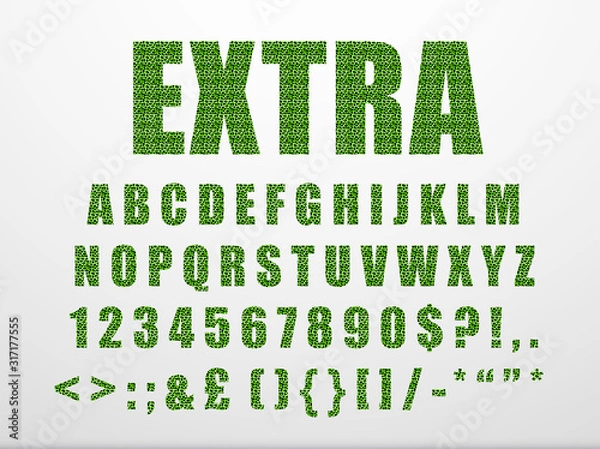 Fototapeta Modern Font Readable Text