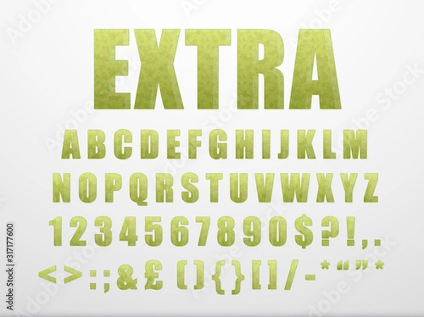 Fototapeta Modern Font Readable Text