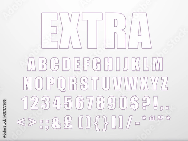 Obraz Modern Font Readable Text