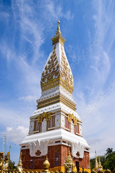Fototapeta Pha Tat Phanom.Important Pagoda of Buddhism Located in Thailand.