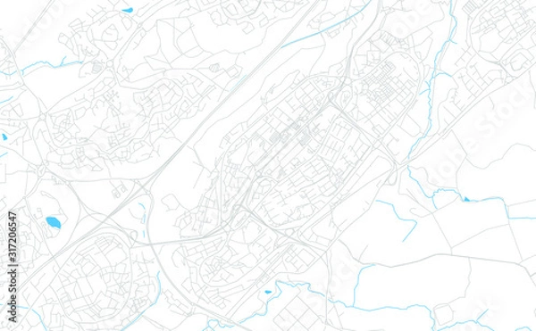 Obraz Cumbernauld, Schottland bright vector map