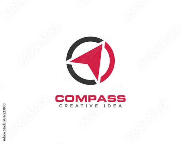 Fototapeta Compass Logo Design Vector