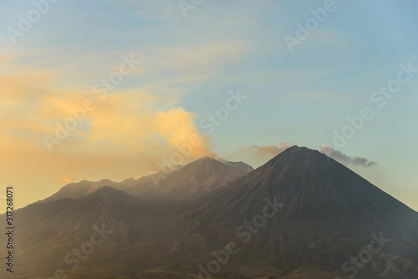 Obraz Volcano island sunset