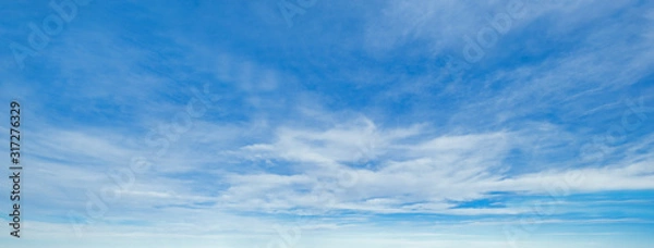 Fototapeta Blue sky background with clouds