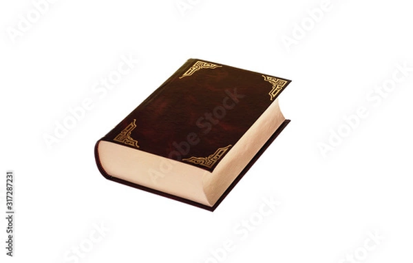 Obraz Old leather bound decorative book