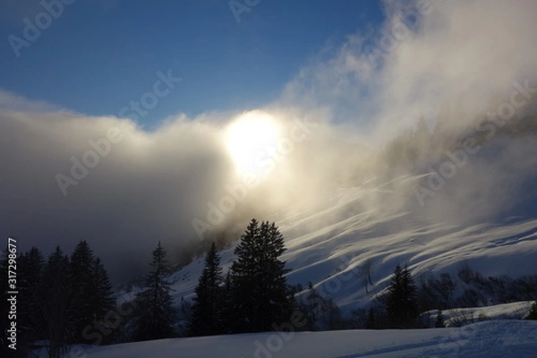 Obraz Schnee im Gebirge