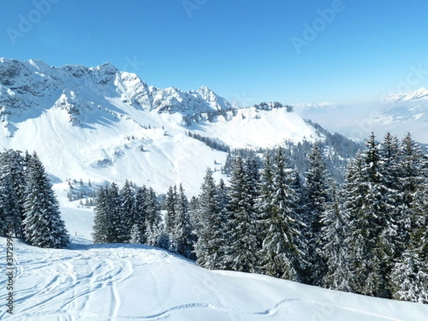 Obraz Schnee im Gebirge