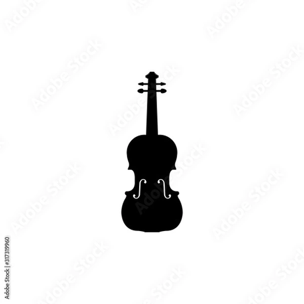 Fototapeta Violin vector isolated