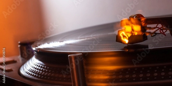 Fototapeta Vinyl lebt! Heiße Scheibe