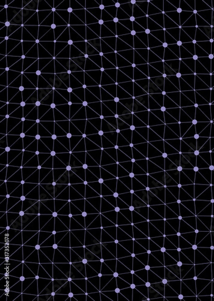 Fototapeta Abstract Low Polygon color Generative Art background illustration