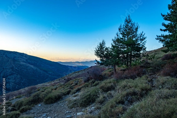Obraz Mountain landscape at sunrise