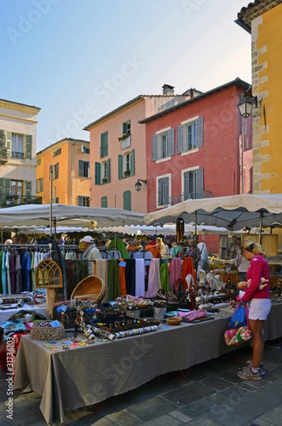 Obraz Marché de Valbonne Place des Arcades03