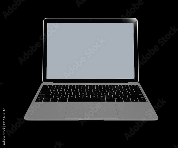 Obraz 3d render of laptop computer