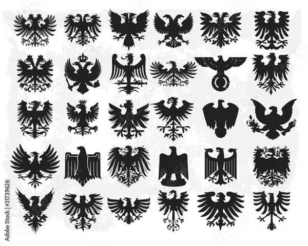 Obraz Orły heraldyczne