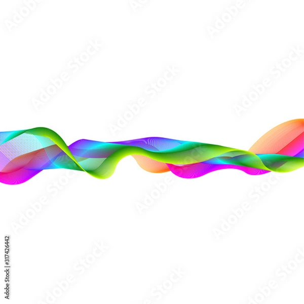 Obraz Colors Stripe Wave Micro Lines Abstract Object Pattern Background Texture  