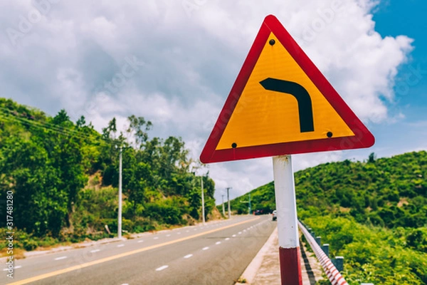 Obraz Mountain road with beautiful view