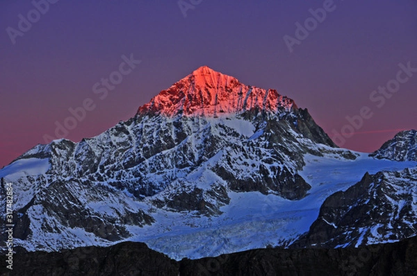 Obraz Dent Blanche, Morgenrot