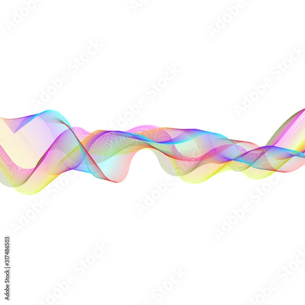 Obraz Colors Stripe Wave Micro Lines Abstract Object Pattern Background Texture  
