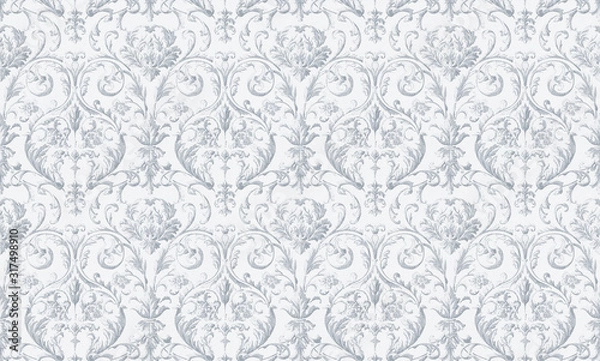 Obraz Decorative elegant luxury design.Vintage elements in baroque, rococo style.Design for cover, fabric, textile, wrapping paper .
