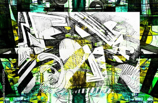 Obraz expressive abstract