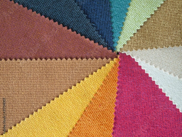 Fototapeta Sample multicolor fabric