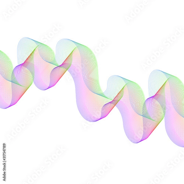 Obraz Colors Stripe Wave Micro Lines Abstract Object Pattern Background Texture  
