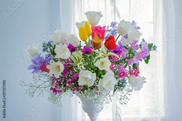 Fototapeta 窓辺の花