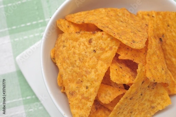 Obraz Freshly served tortilla chips