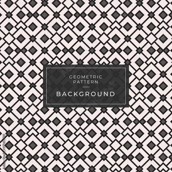 Fototapeta Abstract Geometric pattern background diamond square seamless