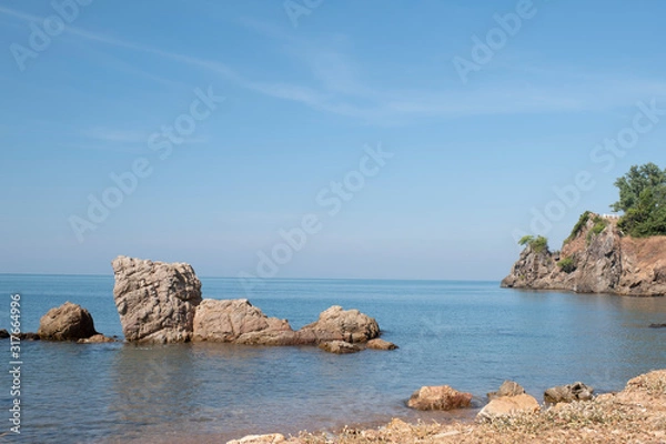 Fototapeta Beautiful scenic view of the eastern coastal route of Thailand