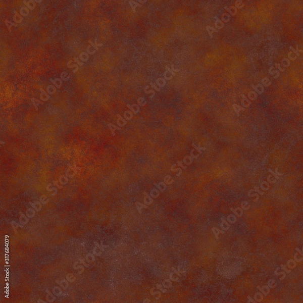 Fototapeta Rusty red brown seamless pattern.