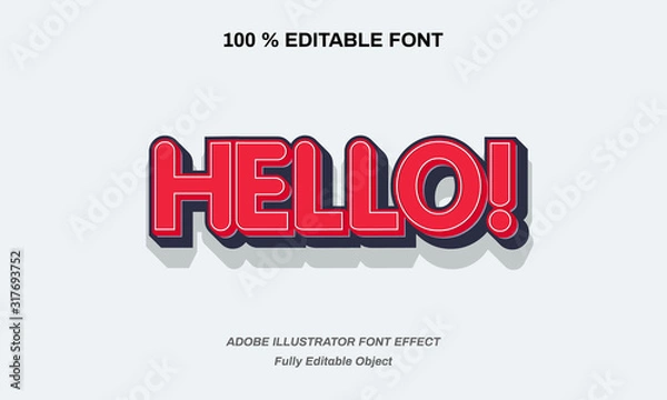 Fototapeta red strong blod retro font