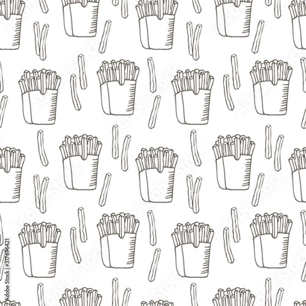 Fototapeta Fries vector texture