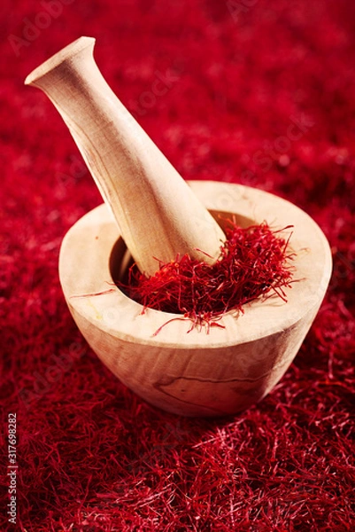 Obraz tło nitki szafranu,