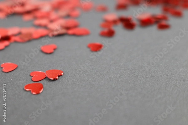 Obraz Herzen auf dunklem Hintergrund 1