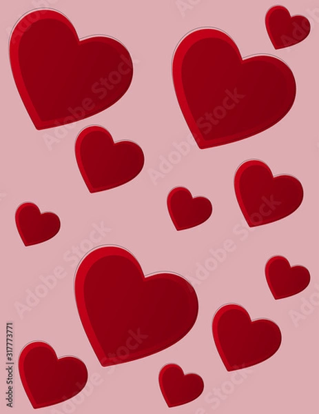 Fototapeta Heart background