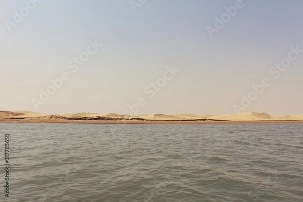 Obraz sunset over the clam river