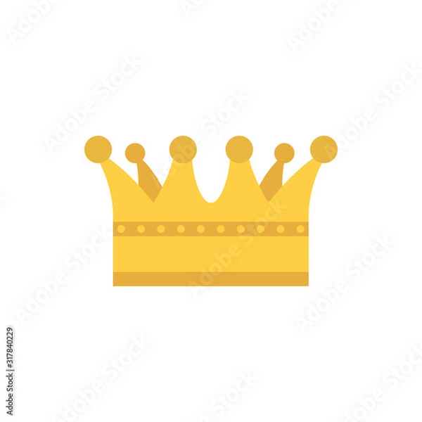 Obraz Isolated royal gold crown vector design