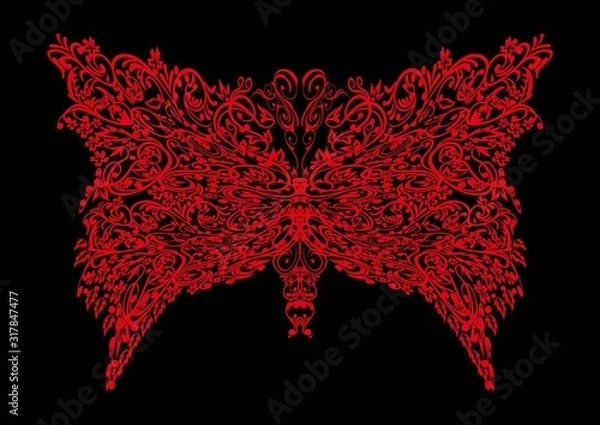 Obraz 蝶唐草１５