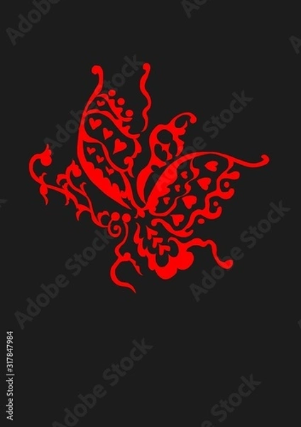 Obraz 蝶模様０２