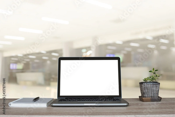 Fototapeta Laptop on table