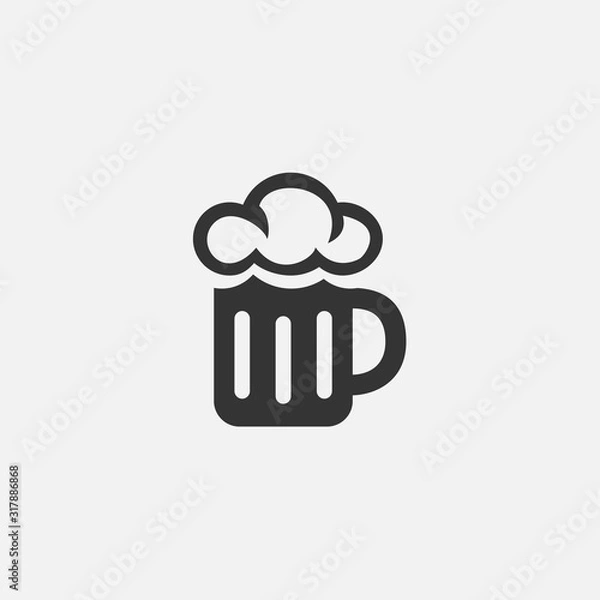 Obraz cup of beer icon