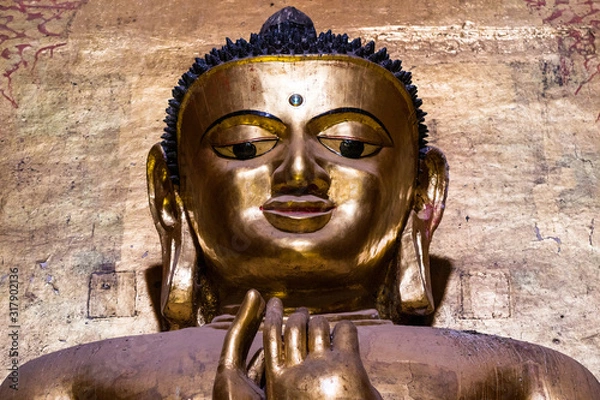 Obraz statue of buddha in myanmar