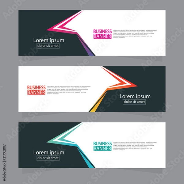 Fototapeta Banner background.modern template design.Vector illustration.