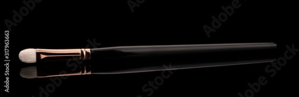 Obraz makeup brush on black ground